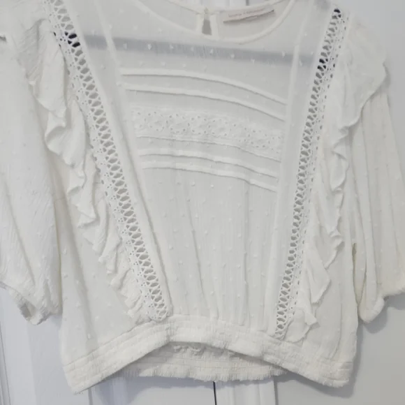 Pookie & Sebastian Ruffle Blouse Top - Picture 5 of 8